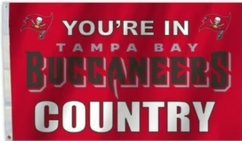 Tampa Bay Buccaneers 3x5 NFL Flag You're In Buccaneers Country