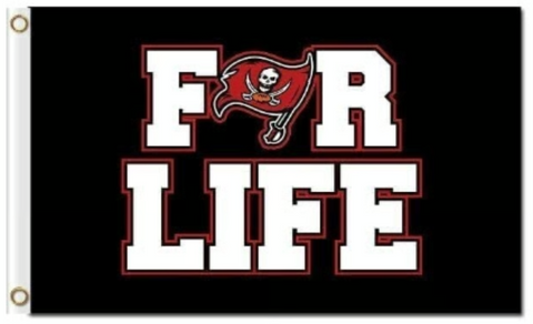 Tampa Bay Buccaneers 3x5 NFL Flag For Life