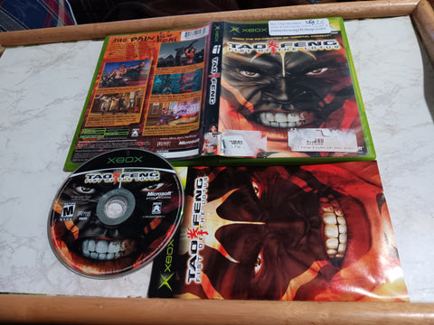 Tao Feng Fist of the Lotus Tested Original Xbox Video Game