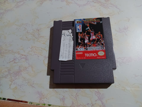 Tecmo NBA Basketball NES Tested Original Nintendo Video Game