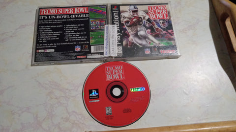 Tecmo Super Bowl NFL PS1 Tested Playstation 1 Video Game