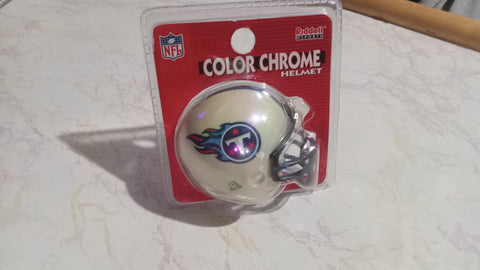 Tennesse Titans NFL Color Chrome Helmet Riddell Mini Helmet