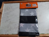 Thin Red Line 3x5 American Flag Support Fire Fighters Black & White