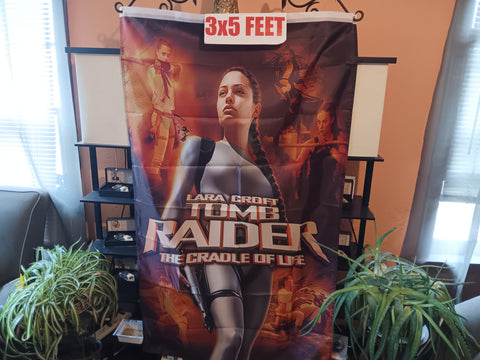 Tomb Raider Cradle of Life Angelina Jolie 3X5 Feet Flag Banner