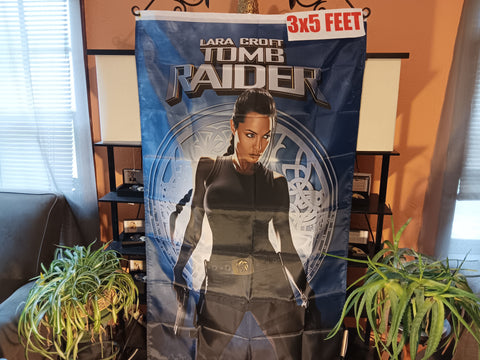 Tomb Raider Lara Croft Angelina Jolie 3X5 Feet Flag Banner