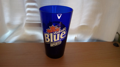 Vintage USA Hockey NHL Labatt Blue IMPORTED Drinking Glass RARE