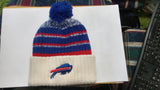 USED Buffalo Bills NFL Team Apparel Winter Pom Beanie Women's Hat