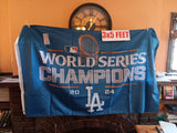 USED Los Angeles Dodgers 3x5 MLB Flag 2024 World Series Champions