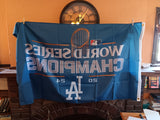 USED Los Angeles Dodgers 3x5 MLB Flag 2024 World Series Champions