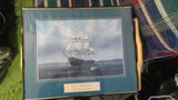 USS Virginia Sailing Ship Maritime Paul Richard HEE 20x16 Framed Print