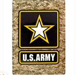 'Merica BUNDLE 3x5 American Flag + 16x12 US Army Camo Tin Sign