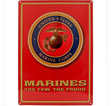 'Merica BUNDLE 3x5 American Flag + 16x12 US Marine Corp Tin Sign