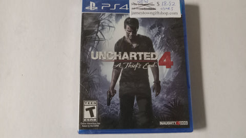 Uncharted 4 A Thief's End PS4 NEW Video Game