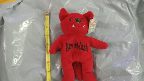 WCW NWO Kevin Nash Racing Champions Beanie Bear Plush Teddy Bear Toy Doll