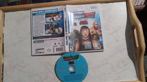 WWE Smackdown vs Raw 2008 Featuring ECW Tested Nintendo Wii Game