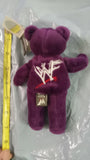 WWF Attitude Bear Undertaker Purple WWE Plush Toy Teddy Bear Doll