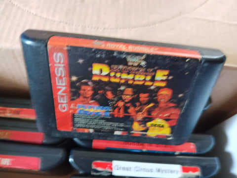 WWF Royal Rumble Wrestling Used Sega Genesis Video Game Cartridge