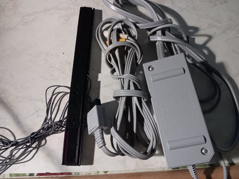Wii BUNDLE OEM AC Adapter + Sensor Bar + AV Cable