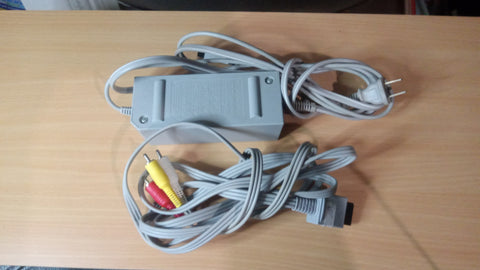Wii Cable Bundle OEM AV Cable and OEM AC Adapter Power Cable OEM RVL-002 RVL-009