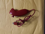 Wii Red Nunchuck OEM Controller Official Nintendo USED