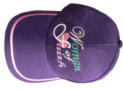 Woman of Faith Proverb 31:30 Christian Purple Hat