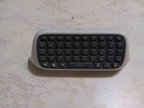 Xbox 360 Chatpad Keyboard White Microsoft Controller Attachment 852479-001