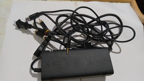 Xbox 360 E Model AV + AC Adapter Cord BUNDLE Official Power Cable OEM