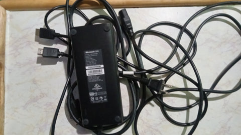 Xbox 360 Slim Model HDMI Cable + Power Supply Cable Brick & Cord Bundle