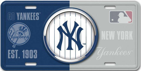 NY Yankees MLB Bullseye - License Plates