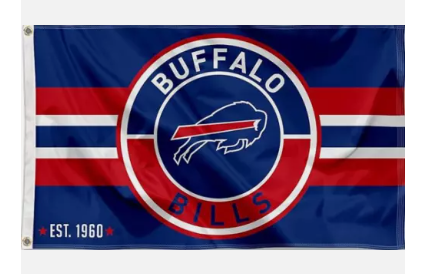 Buffalo Bills Circular Seal NFL 3x5 foot Flag