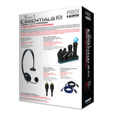 5 in 1 PS3 Essentials Kit with Headset Charge Base HDMI Cable and 2 USB Mini Charge Cables