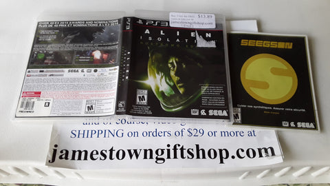 Alien Isolation Used PS3 Video Game