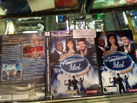 American Idol Karaoke Revolution Encore USED PS2 Video Game