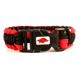 Arkansas Razorbacks NCAA Survival Paracord Bracelet