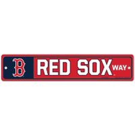 Boston Red Sox Way MLB 3.75 x 19 Plastic Sign