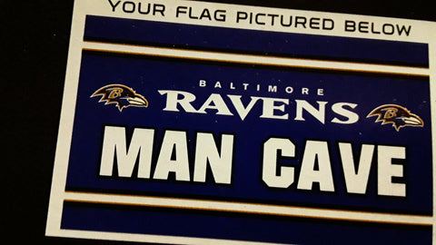 Baltimore Ravens Man Cave NFL 3x5 Flag
