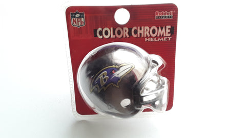 Baltimore Ravens NFL Riddell Color Chrome Mini Football Helmet