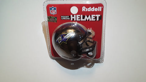Baltimore Ravens New York Giants Super Bowl XXXV NFL Riddell Color Chrome Mini Football Helmet