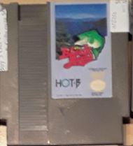 Black Bass Hot B Fishing Used NES Original Video Game
