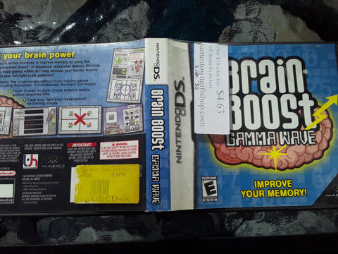 Brain Boost Gamma Wave COMPLETE Used Nintendo DS Game