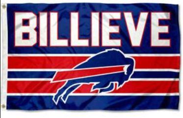 Buffalo Bills 3x5 Inch Believe NFL Flag