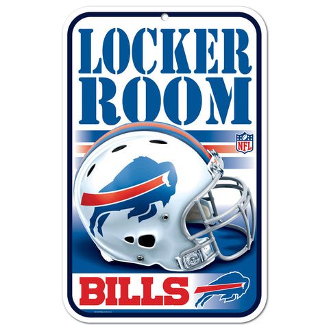 Buffalo Bills NFL 11x17 Plastic Locker Room Sign