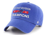 Buffalo Bills NFL 47 2021 AFC East Division Champions Clean Up Adjustable Hat - Royal