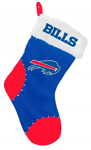 Buffalo Bills NFL Basic Logo Plush 17" Christmas Stocking