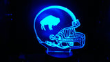 Buffalo Bills Retro Logo NFL MINI 6 inch Color-Changing LED Helmet Night Light Lamp