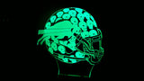 Buffalo Bills Skulls Helmet NFL MINI 6 inch Color-Changing LED Helmet Night Light Lamp