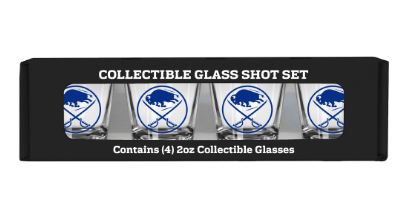 Buffalo Sabres NHL 2oz. Four-Piece Cup Shot Glass Set