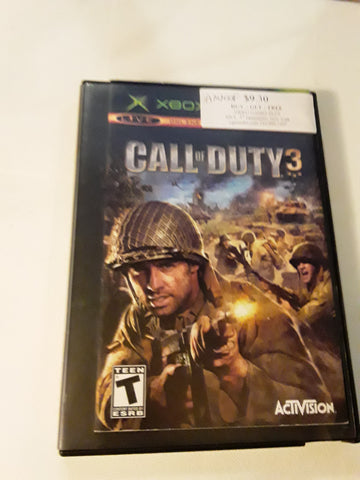 Call of Duty 3 Used Original Xbox Video Game