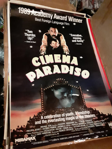 Cinema Paradiso Movie Poster 27x40 USED
