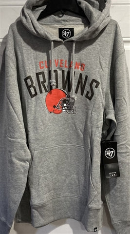 Cleveland Browns NFL Slate Grey Outrush Headline Men's Hoodie Extra Large